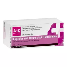 IBUPROFEN AbZ 400 mg akūtas apvalkotās tabletes, 50 gab
