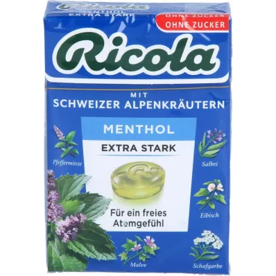 RICOLA o.Z.Box Mentols īpaši stipras konfektes, 50 g