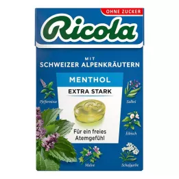 RICOLA o.Z.Box Mentols īpaši stipras konfektes, 50 g