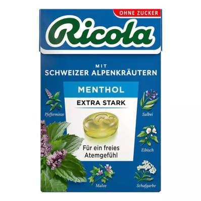 RICOLA o.Z.Box Mentols īpaši stipras konfektes, 50 g