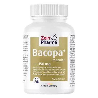 BACOPA Monnieri Brahmi 150 mg kapsulas, 60 kapsulas
