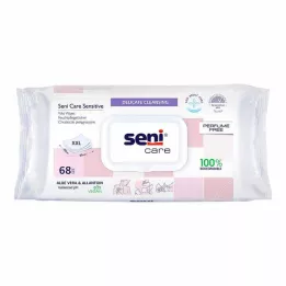 SENI Care sensitive mitrās salvetes, 68 gab
