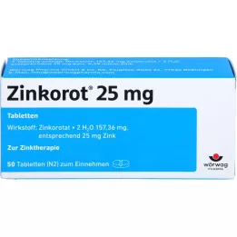 ZINKOROT 25 mg tabletes, 50 gab