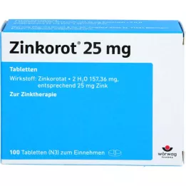 ZINKOROT 25 mg tabletes, 100 gab