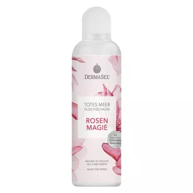 DERMASEL Nāves jūras dušas putas Rose Magic, 200 ml