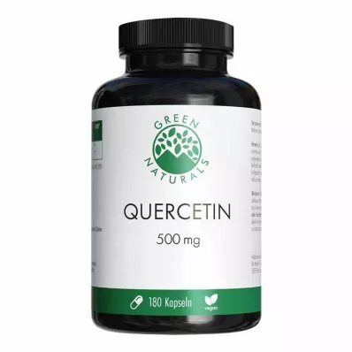 GREEN NATURALS Kvercetīns 500 mg lielas devas kapsulas, 180 gab GREEN NATURALS Kvercetīns 500 mg lielas devas kapsulas, 180 gab