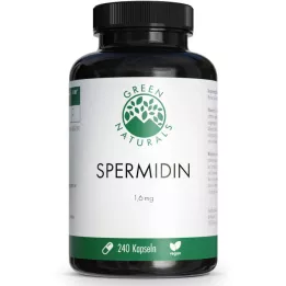 GREEN NATURALS Spermidīns 1,6 mg vegāniskās kapsulas, 240 gab