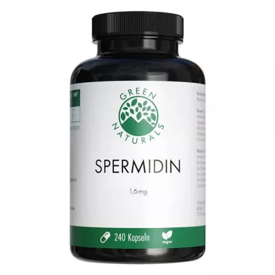 GREEN NATURALS Spermidīns 1,6 mg vegāniskās kapsulas, 240 gab