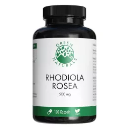GREEN NATURALS Rhodiola Rosea 500 mg augstas devas kapsulas, 120 gab