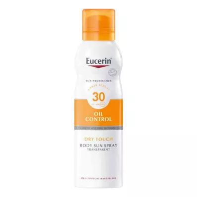 Eucerin Sun Oil Control Dry Touch ķermeņa aerosols LSF 30 (200 ml) Eucerin Sun Oil Control Dry Touch ķermeņa aerosols LSF 30 (200 ml)