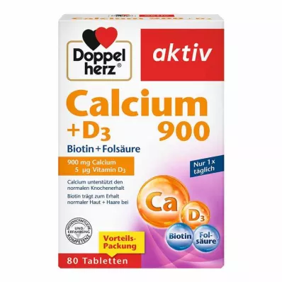 Doppelherz Calcium 900 + D3 tabletes, 80 gab Doppelherz Calcium 900 + D3 tabletes, 80 gab
