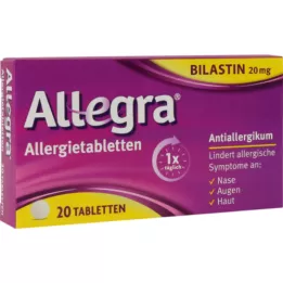ALLEGRA Alerģijas tabletes 20 mg tabletes, 20 gab