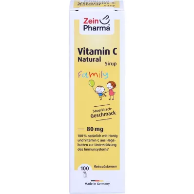 VITAMIN C NATURAL 80 mg ģimenes sīrups, 50 ml