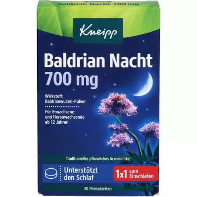 KNEIPP Baldriāna nakts 700 mg apvalkotās tabletes, 30 gab