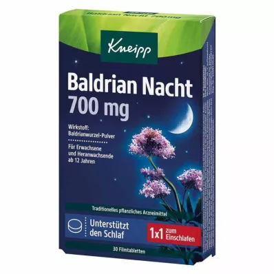 Kneipp Valerian Night 700 mg apvalkotās tabletes, 30 gab Kneipp Valerian Night 700 mg apvalkotās tabletes, 30 gab