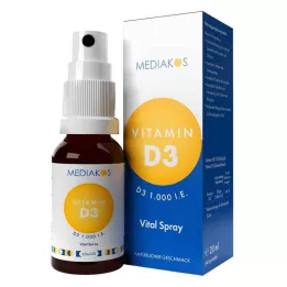 VITAMIN D3 1000 I.U. Mediakos Vital aerosols, 20 ml