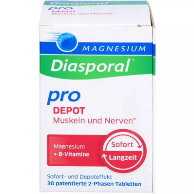 MAGNESIUM DIASPORAL pro B-Vit.DEPOT Musk.+Nerv.Tab, 30 gab