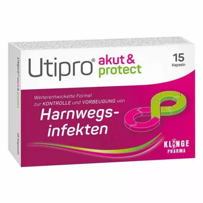 UTIPRO akut & aizsargā cietās kapsulas, 15 gab UTIPRO akut & aizsargā cietās kapsulas, 15 gab