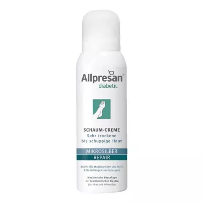 Allpresan diabētiskais mikrosudrabs + atjaunojošs putu krēms, 125 ml Allpresan diabētiskais mikrosudrabs + atjaunojošs putu krēms, 125 ml
