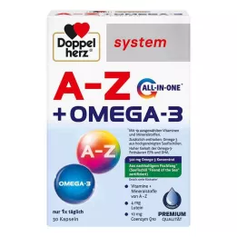 DOPPELHERZ A-Z+Omega-3 all-in-one sistēmas kapsulas, 30 gab
