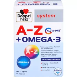 DOPPELHERZ A-Z+Omega-3 all-in-one sistēmas kapsulas, 60 gab