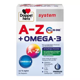 DOPPELHERZ A-Z+Omega-3 all-in-one sistēmas kapsulas, 60 gab