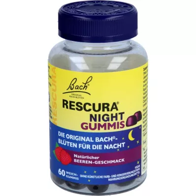 BACHBLÜTEN Original Rescura Night Gummies Berry, 60 gab