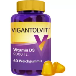 VIGANTOLVIT 2000 I.U. D3 vitamīna mīkstās gumijas, 60 gab