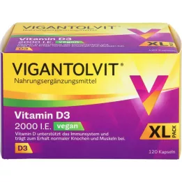 VIGANTOLVIT 2000 I.U. D3 vitamīna vegānu mīkstās kapsulas, 120 gab