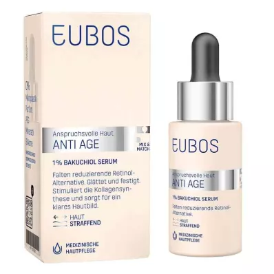EUBOS ANTI-AGE 1% Bakuchiol seruma koncentrāts, 30 ml EUBOS ANTI-AGE 1% Bakuchiol seruma koncentrāts, 30 ml