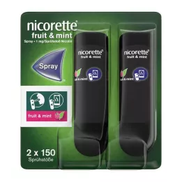 NICORETTE Augļi & Piparmētru aerosols 1 mg/smidzinātājs NFC, 2 gab