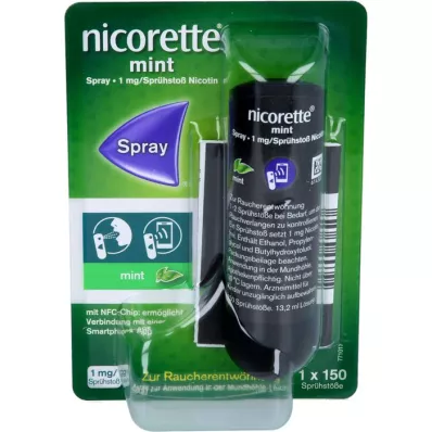 NICORETTE Piparmētru aerosols 1 mg/smidzinātājs NFC, 1 gab