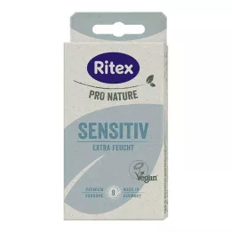 RITEX PRO NATURE SENSITIV vegānu prezervatīvi, 8 gab