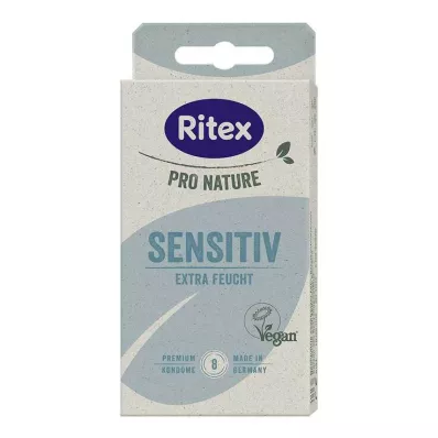 Ritex Pro Nature Sensitive vegānu prezervatīvi, 8 gab
