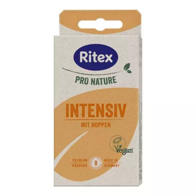 RITEX PRO NATURE INTENSIV vegānu prezervatīvi, 8 gab