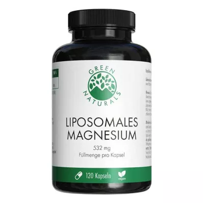 GREEN NATURALS Magnija citrāta liposomālās veg. kapsulas, 120 gab GREEN NATURALS Magnija citrāta liposomālās veg. kapsulas, 120 gab