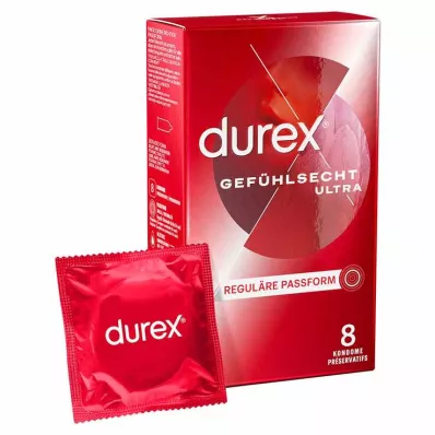 durex® Feel-real Ultra prezervatīvi, 8 gab