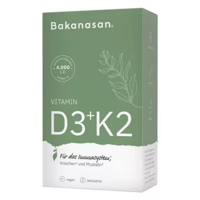 BAKANASAN D3+K2 vitamīna kapsulas, 60 kapsulas