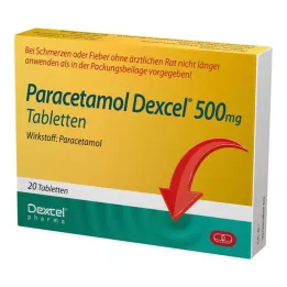 PARACETAMOL Dexcel 500 mg tabletes, 20 gab