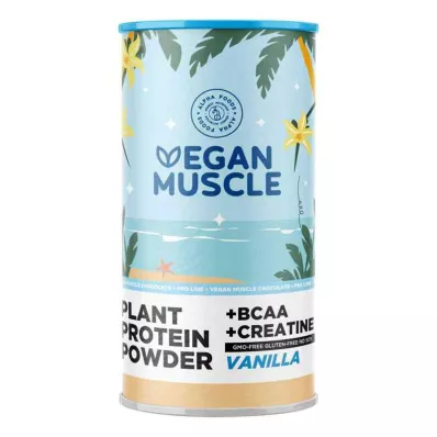 Vegan Muscle Protein Vaniļas proteīns + kreatīna pulveris (600 g)