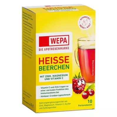 WEPA karstās ogas+vit.C+cinks+magnijs pulveris, 10X10 g WEPA karstās ogas+vit.C+cinks+magnijs pulveris, 10X10 g