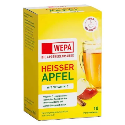 Wepa karstais ābols + C vitamīna pulveris, 10 x 10 g Wepa karstais ābols + C vitamīna pulveris, 10 x 10 g