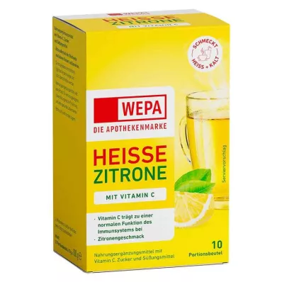 WEPA karstais citrons + C vitamīna pulveris, 10X10 g