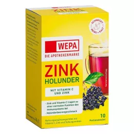 WEPA Cinka Elderberry+Vit.C+Cinka pulveris bez cukura, 10X10 g