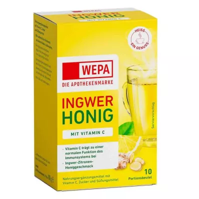 WEPA Ingvera + medus + C vitamīna pulveris, 10X10 g WEPA Ingvera + medus + C vitamīna pulveris, 10X10 g