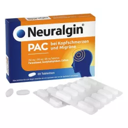 NEURALGIN PAC galvassāpēm un migrēnas tabletēm, 20 gab