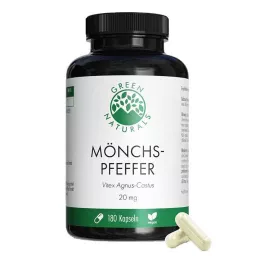 GREEN NATURALS Mūka piparu 20 mg lielas devas kapsulas, 180 gab
