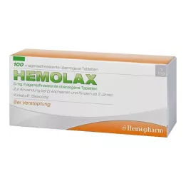 HEMOLAX 5 mg zarnās apvalkotās tabletes, 100 gab