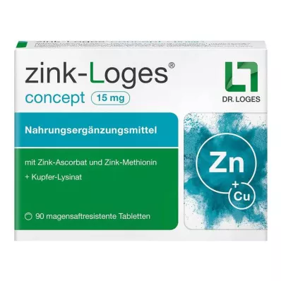 Zinc-Loges concept 15 mg zarnās šķīstošās tabletes, 90 gab