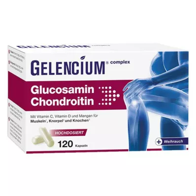 Gelencium Glucosamine Chondroitin liela deva ar C vitamīna kapsulām, 120 gab